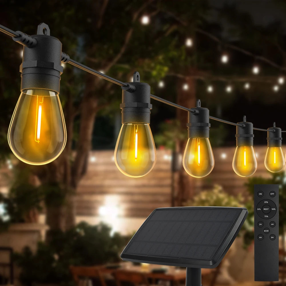 Solar Retro String Lights