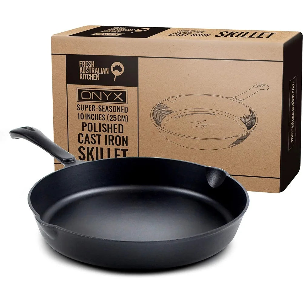 Pre-Seasoned 10" Cast Iron Skillet Frying Pan