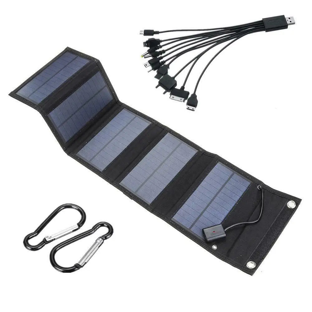 Portable 5V 12W Foldable Solar Panel Charger